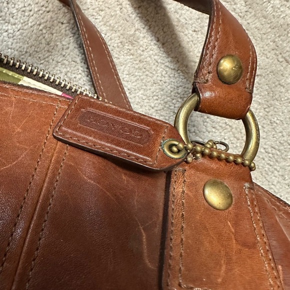 Coach Legacy Luci Dome Satchel Brown Leather Women's‎ Handbag Medium - Picture 10 of 16